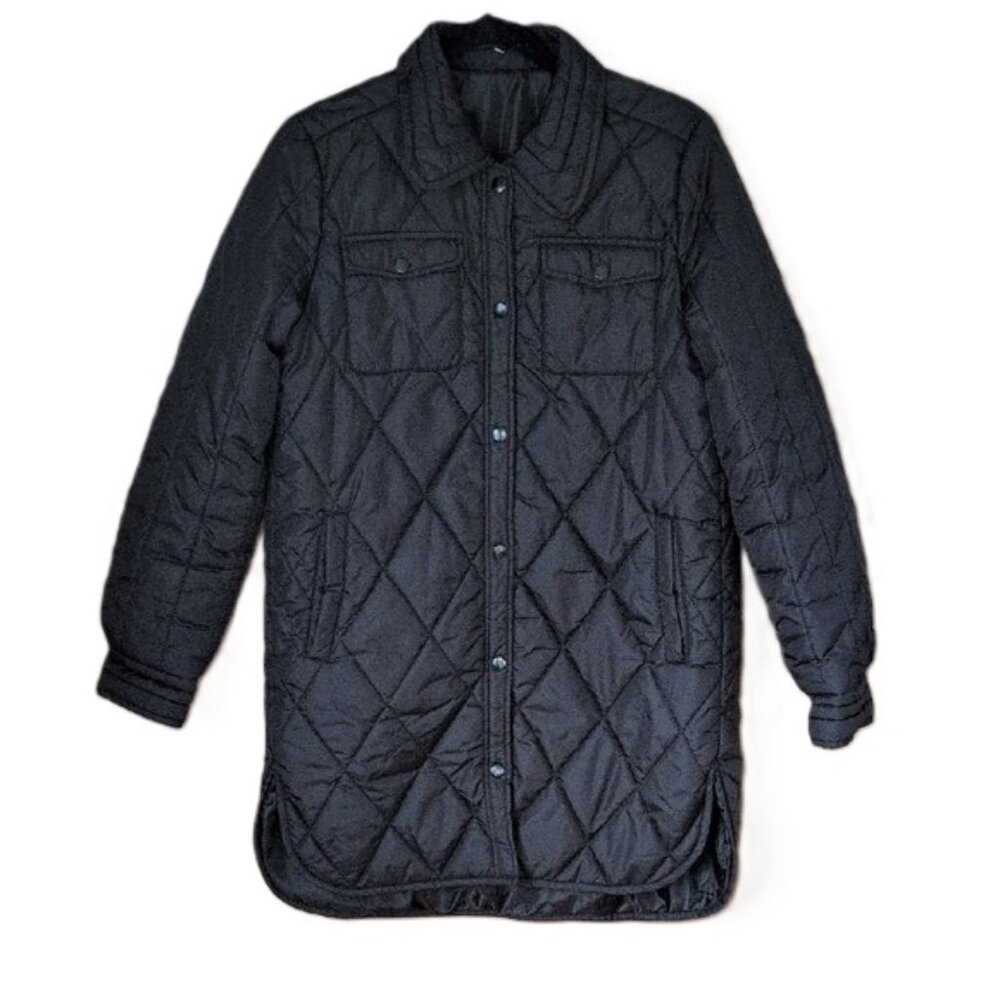 SHEIN Mid-Length Quilted Jacket